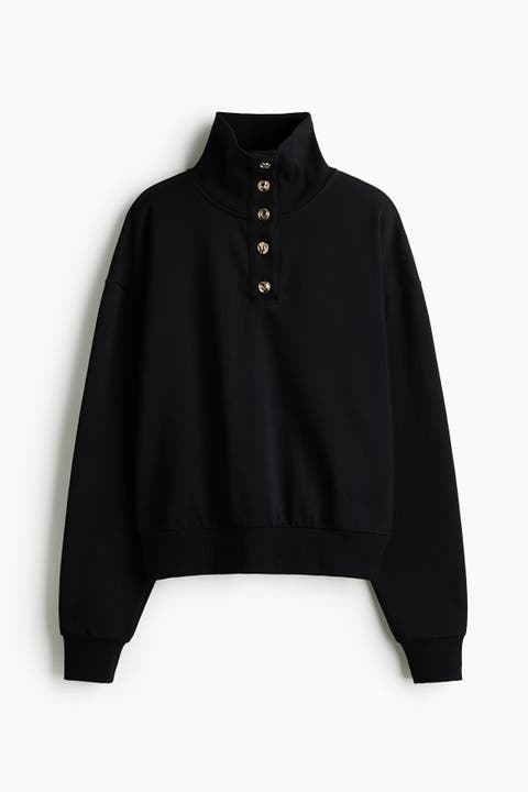 Button-top Sweatshirt