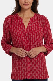 NYDJ Pintuck Top