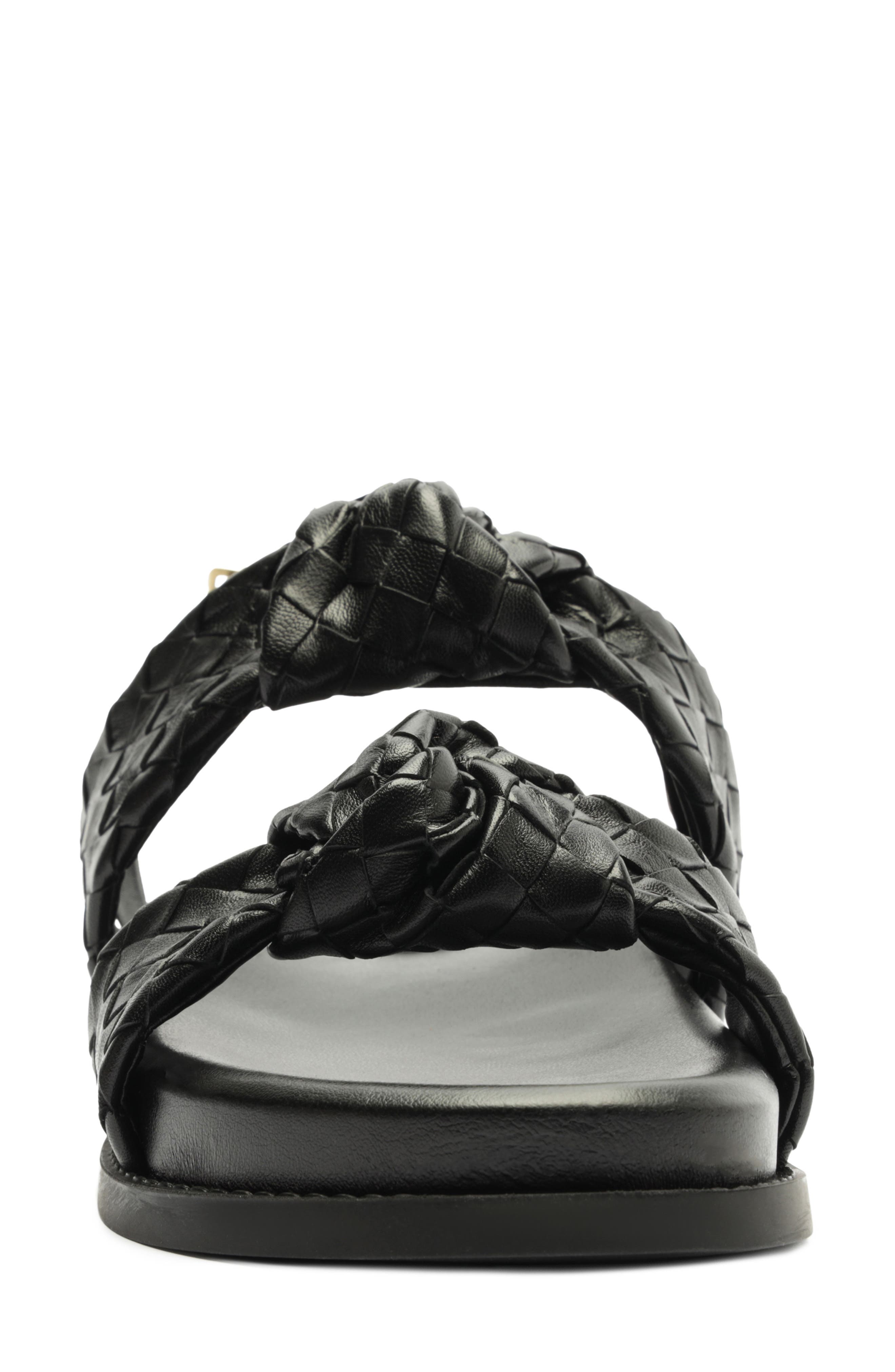 Schutz Kareena Knot Sporty Sandal, Alternate, color, Black