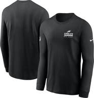 Nike Men's Nike Black Philadelphia Eagles Sideline Performance Long Sleeve T-Shirt