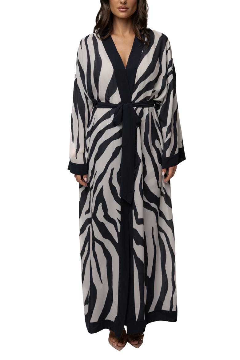 Safari Days Duster, Alternate, color, Navy Zebra