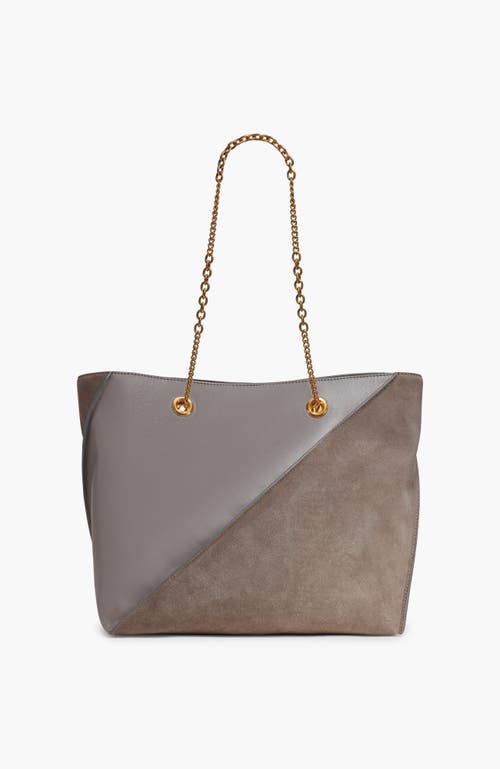 Donna Karan New York Setauket Solid+suede Tote