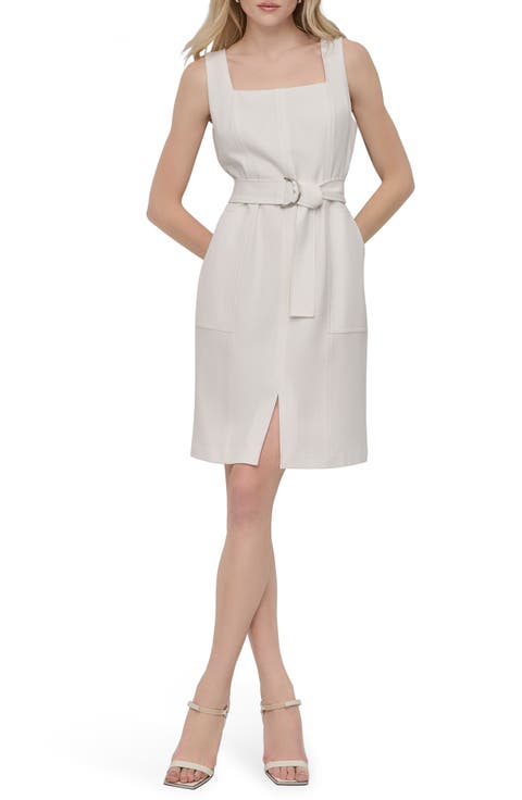 Sleeveless Square Neck Dress