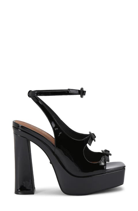 Triple Buckle Platform Sandal (Women)