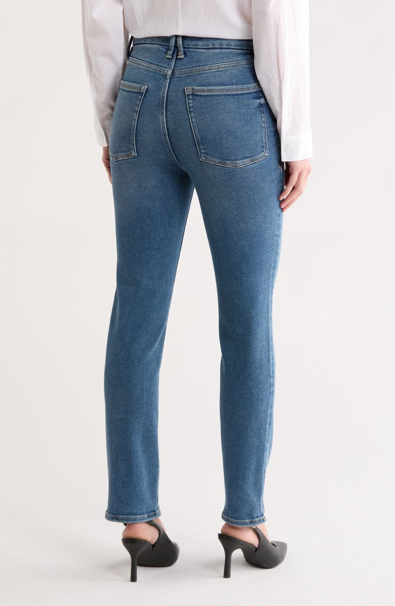 Good American Good Classic Slim Straight Jeans, Alternate, color, Indigo850