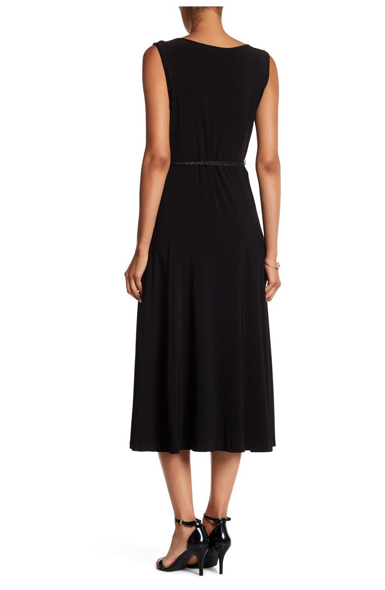 Nina Leonard Sleeveless Midi Dress, Alternate, color, 
