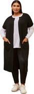 Live Unlimited Ribbed Neck Longline Cardigan