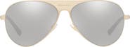 Versace 59mm Polarized Aviator Sunglasses