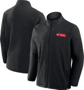 FANATICS Men's Fanatics Black Detroit Red Wings Home Ice Fleece Full-Zip Jacket