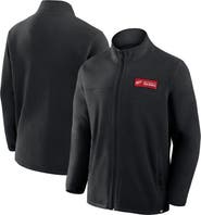FANATICS Men's Fanatics Black Detroit Red Wings Home Ice Fleece Full-Zip Jacket