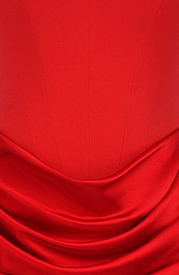 Persephone Strapless Satin Corset Cocktail Dress