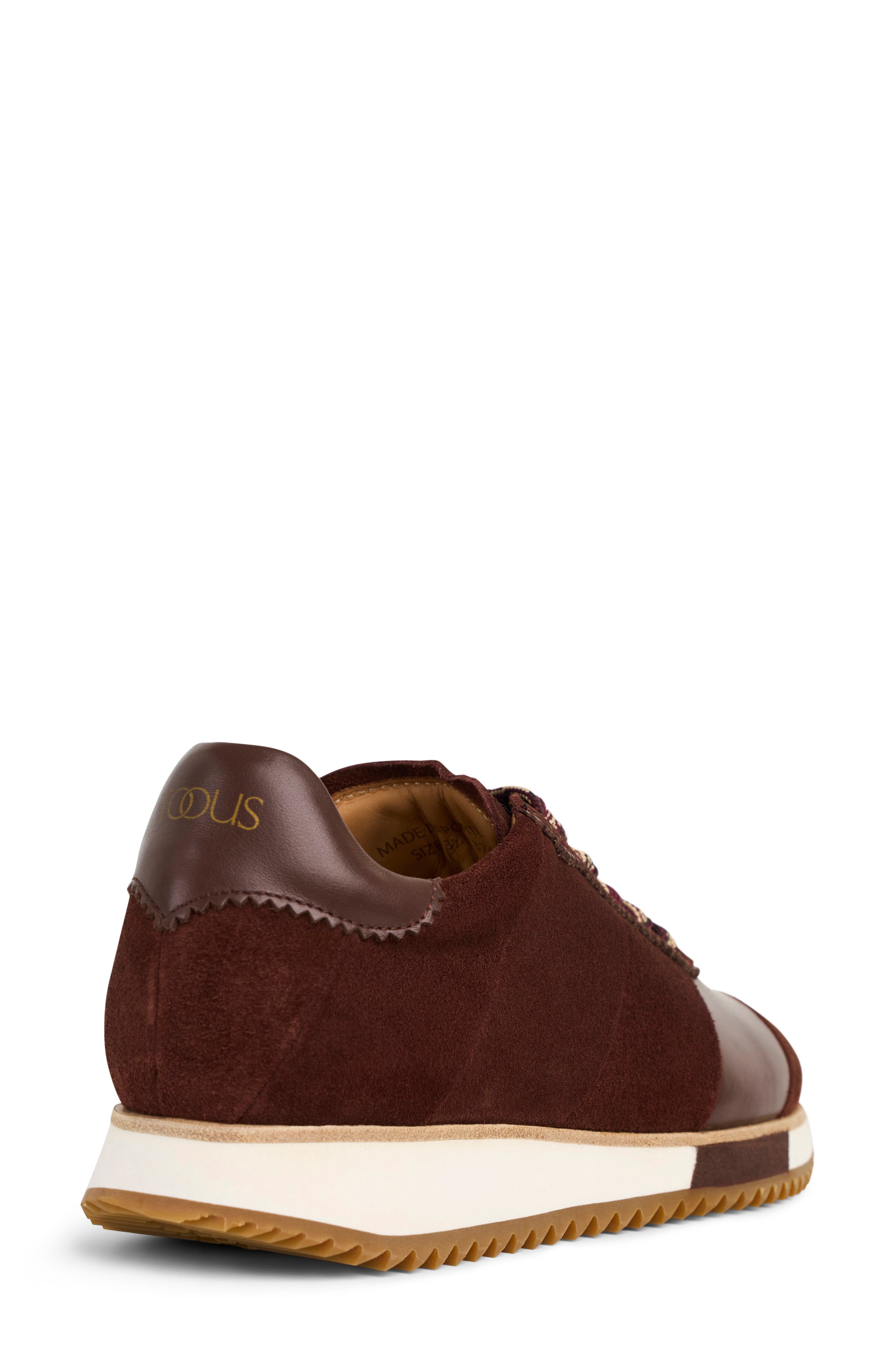 The Quinn Sneaker, Alternate, color, CHOCOLATE