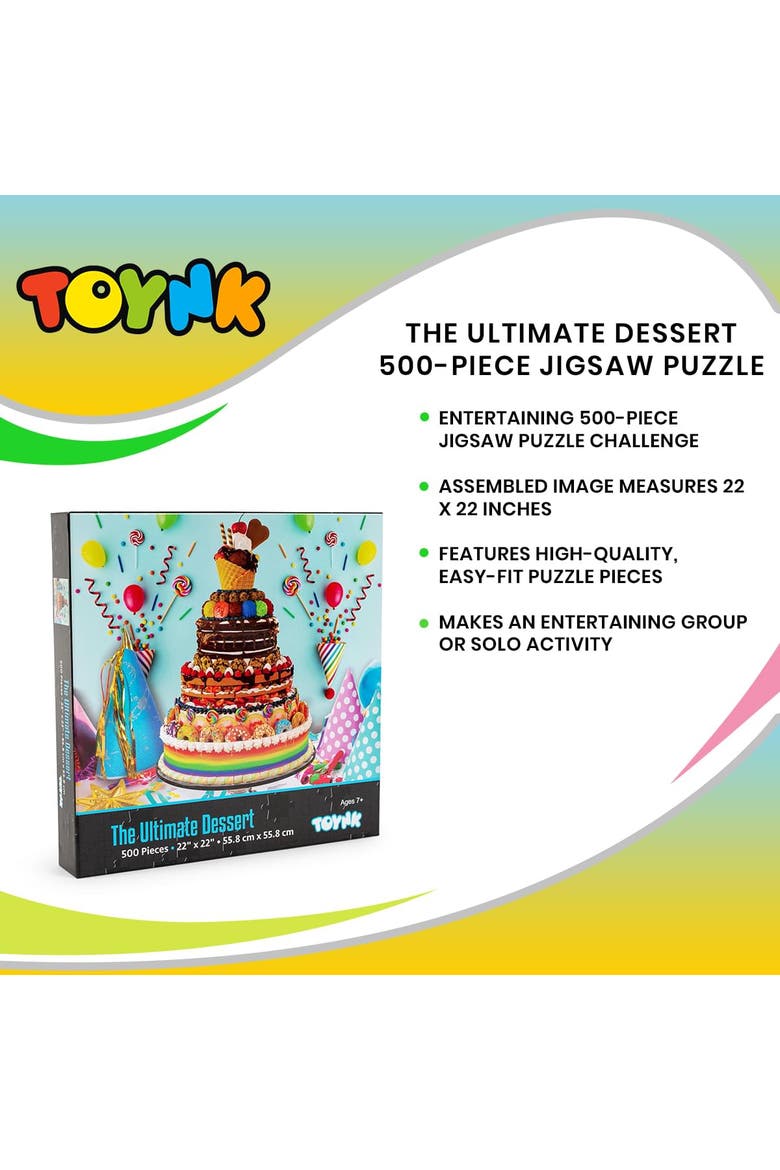The Ultimate Dessert 500-Piece Jigsaw Puzzle, Alternate, color, Multi-Color
