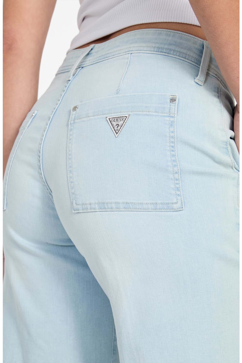 Zoya Crop Wide Leg Jeans, Alternate, color, LAGOON LIGHT