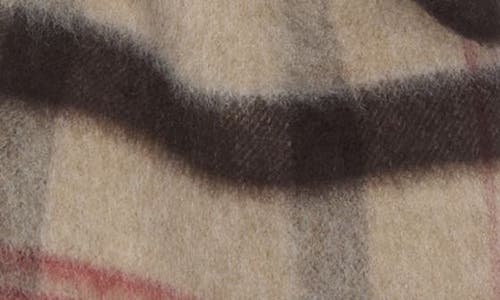 Nordstrom Exploded Plaid Merino Wool Scarf In Brown