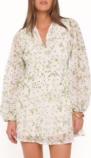 Petal & Pup Aimee Print Long Sleeve Minidress