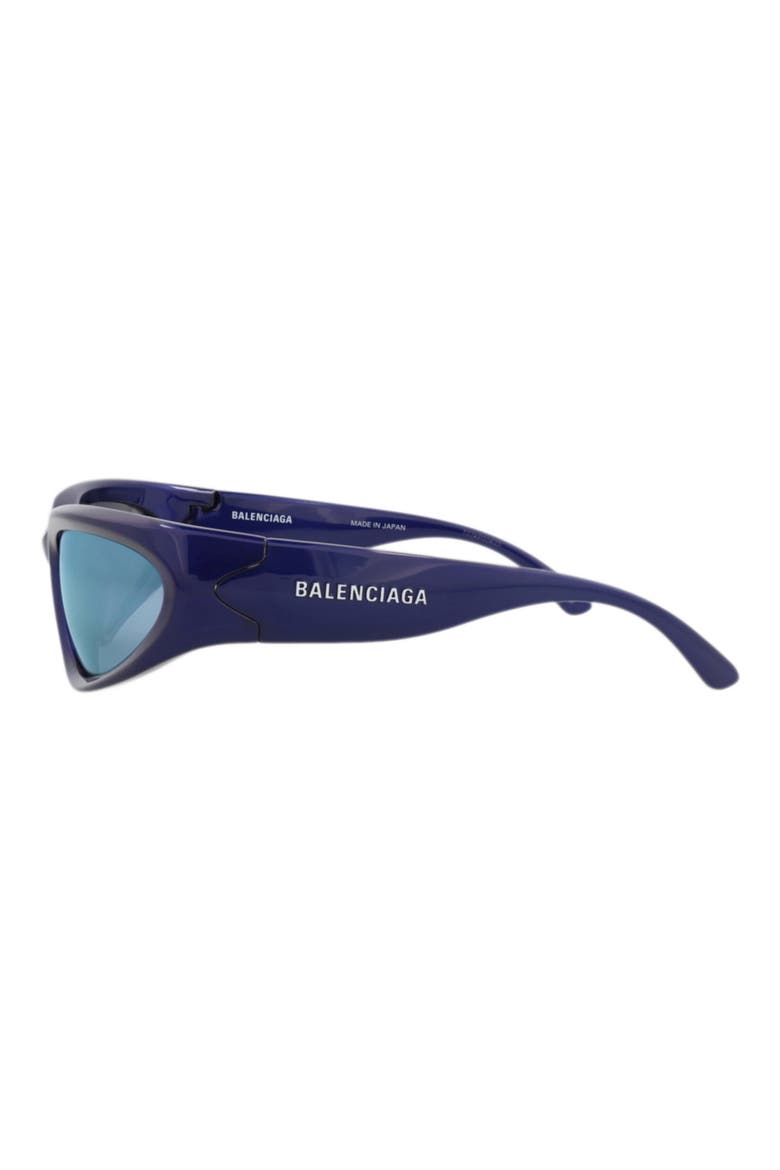 65mm Oval Sunglasses, Alternate, color, BLUE BLUE BLUE