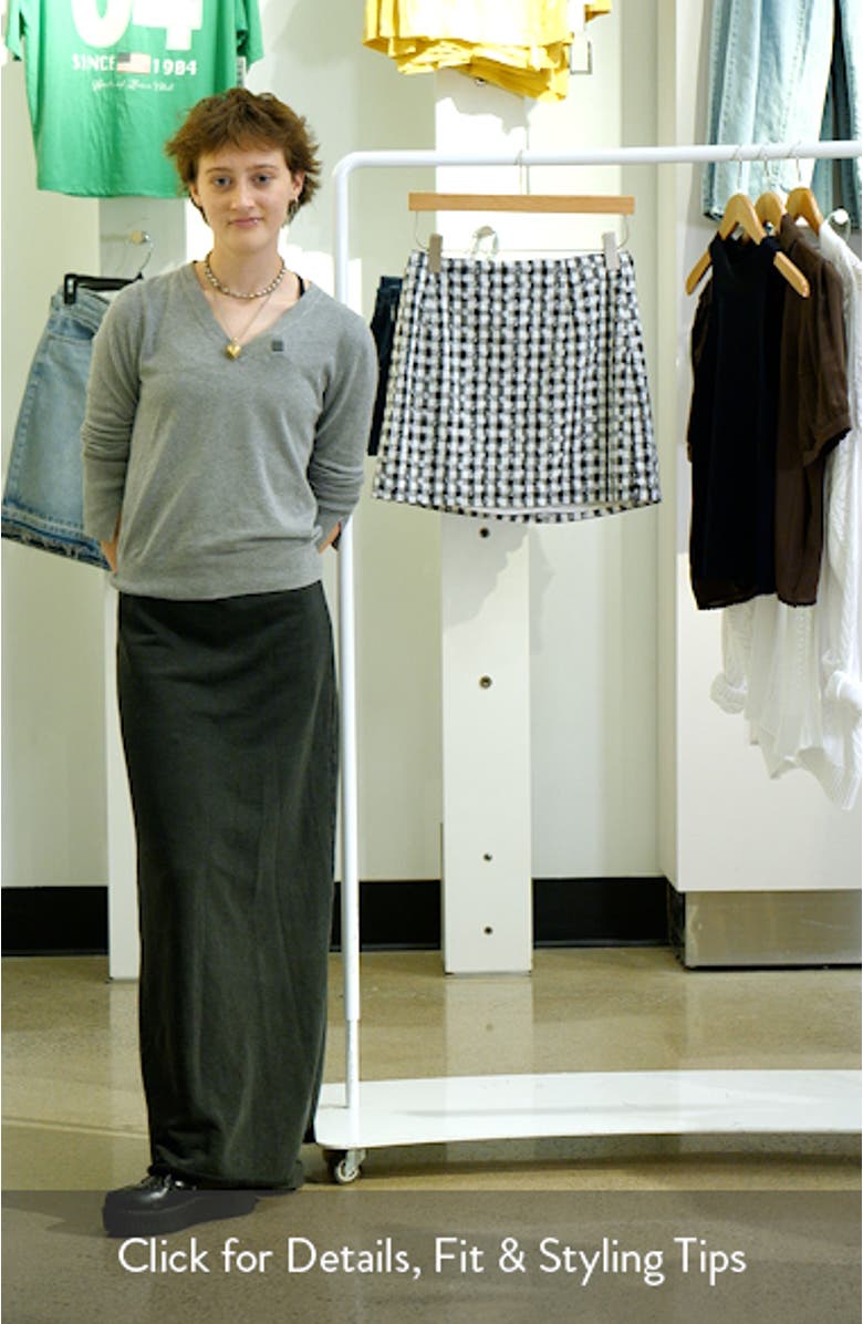 Clement Embroidered Check Miniskirt, sales video thumbnail