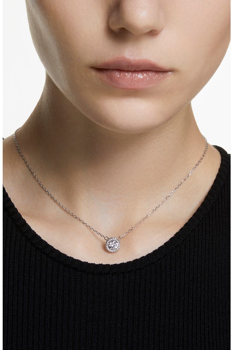 Una Pendant Necklace, Alternate, color, SILVER