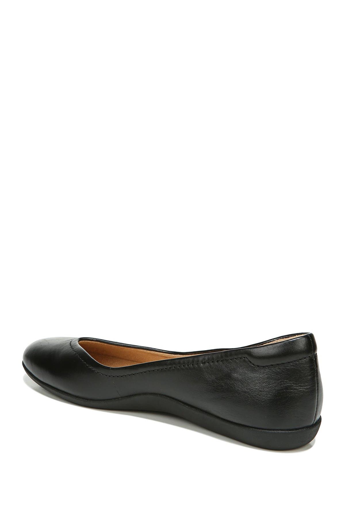 Naturalizer Vivienne Ballet Flat - Wide Width Available, Alternate, color, Black Leather