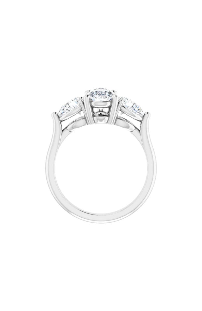 Bliss Diamond 2Ct TW Pear Shape Three Stone Diamond Engagement Ring in 14k Gold Lab Grown, Alternate, color, 