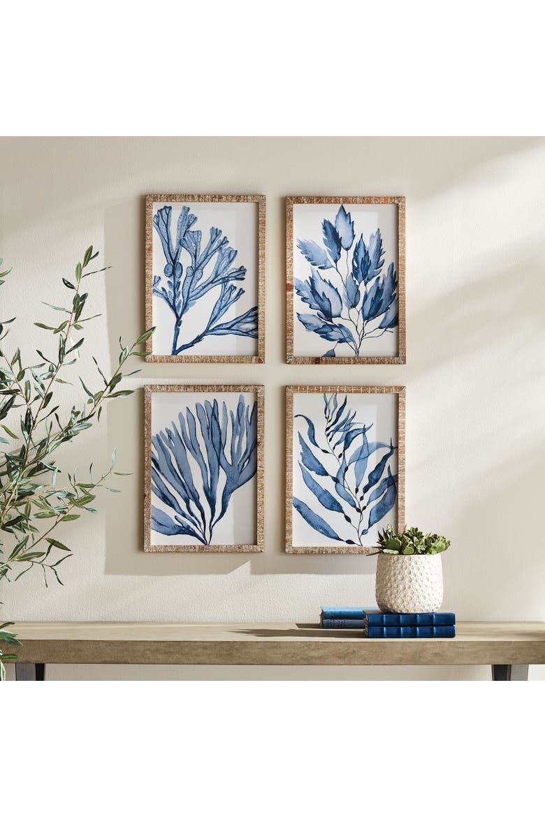 Marine Prints Set of 4, Alternate, color, White