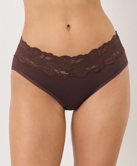 Lace Waist Brief 3-Pack Made With Organic Cotton
