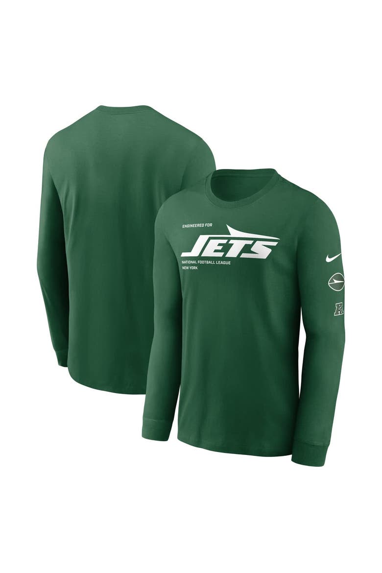 Men's Nike Green New York Jets Play to Win Essential Long Sleeve T-Shirt, Main, color, Green