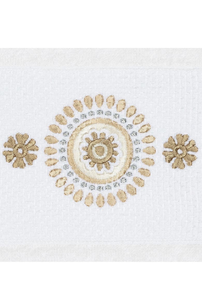 Isabelle 3-Piece Embellished Towel Set - White, Alternate, color, WHITE