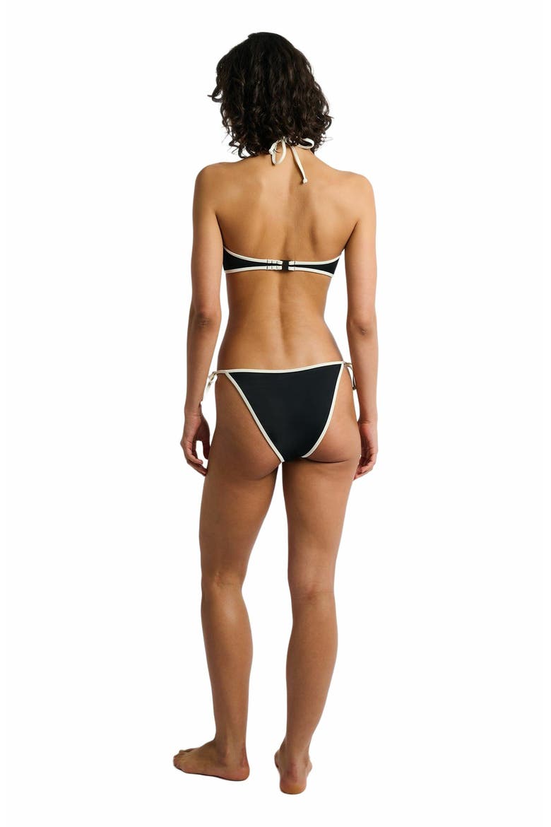 Cleo Bikini Bottom, Alternate, color, BLACK/EGRET