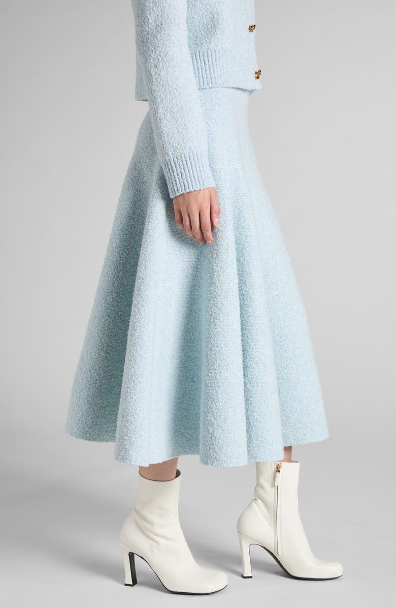 Bouclé Knit A-Line Skirt