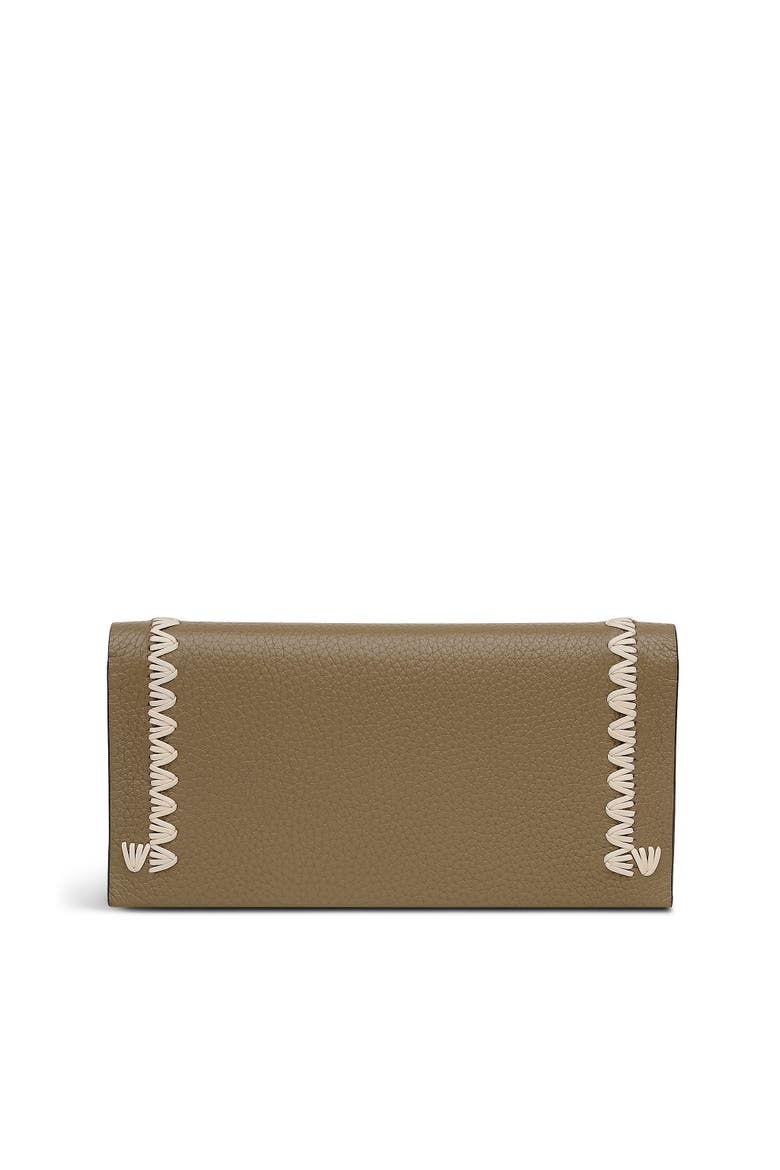 Oak Street - Stitch Large Flapover Wallet, Alternate, color, Acorn