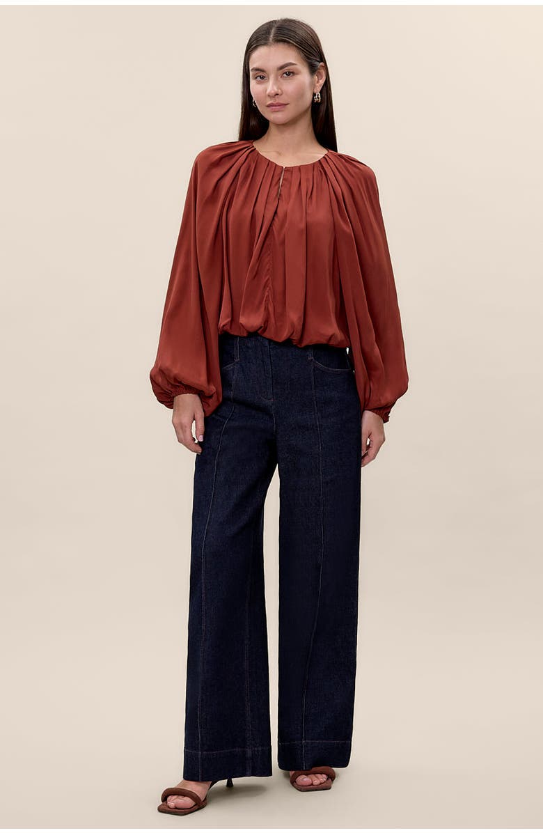 Rebecca Taylor Carmen Denim Pant, Main, color, Carmen Indigo
