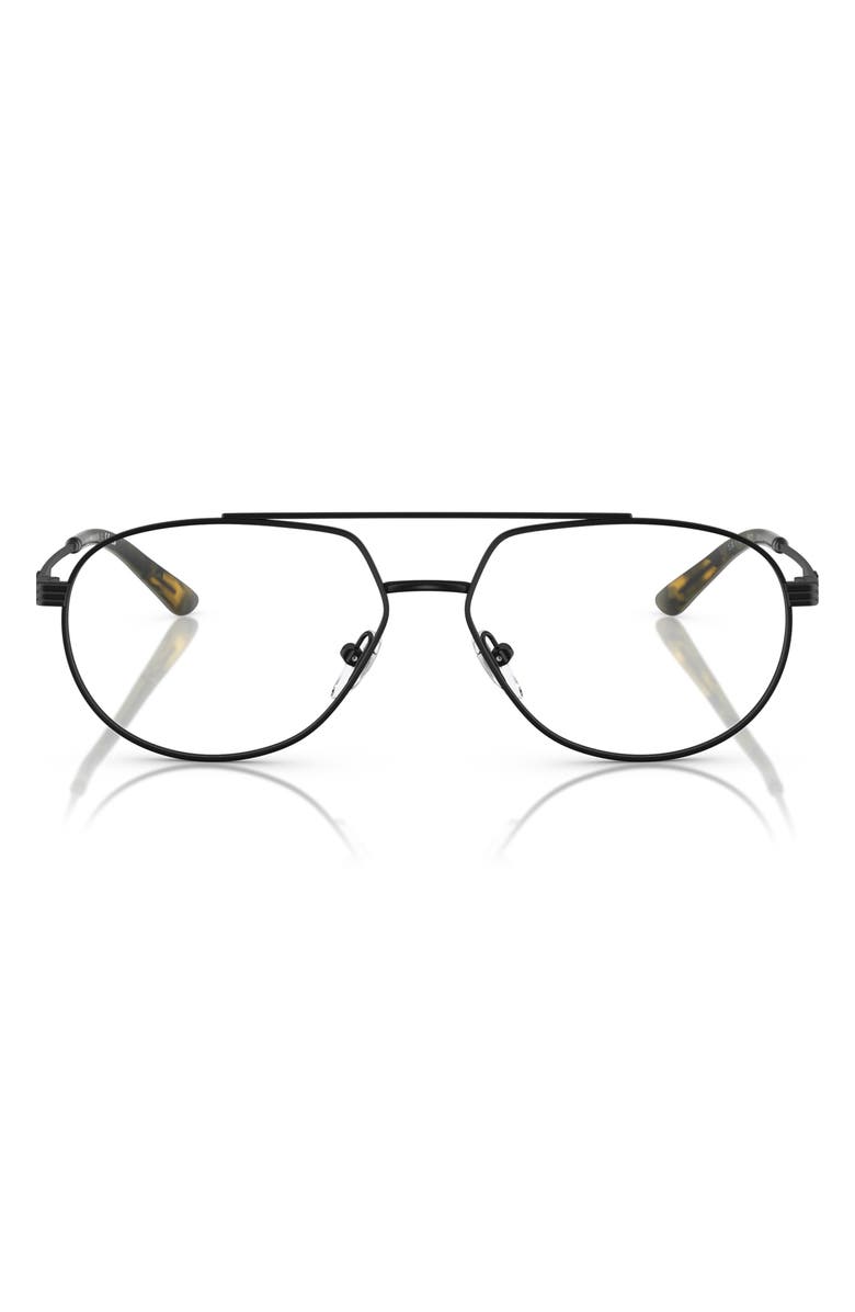 Emporio Armani 56mm Pilot Optical Glasses, Main, color, 