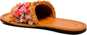 Shipwrecked Beaded Slide Sandal