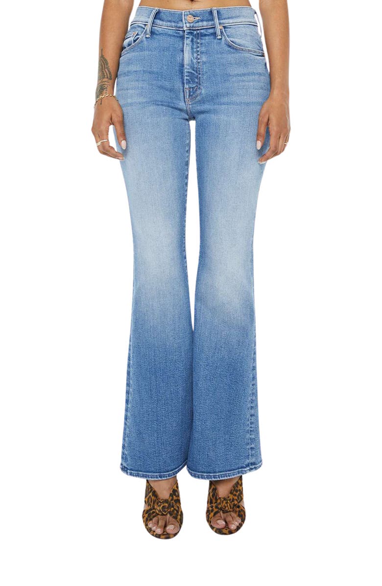 MOTHER Lil' Weekend Flare Jeans, Main, color, Fan Favorite