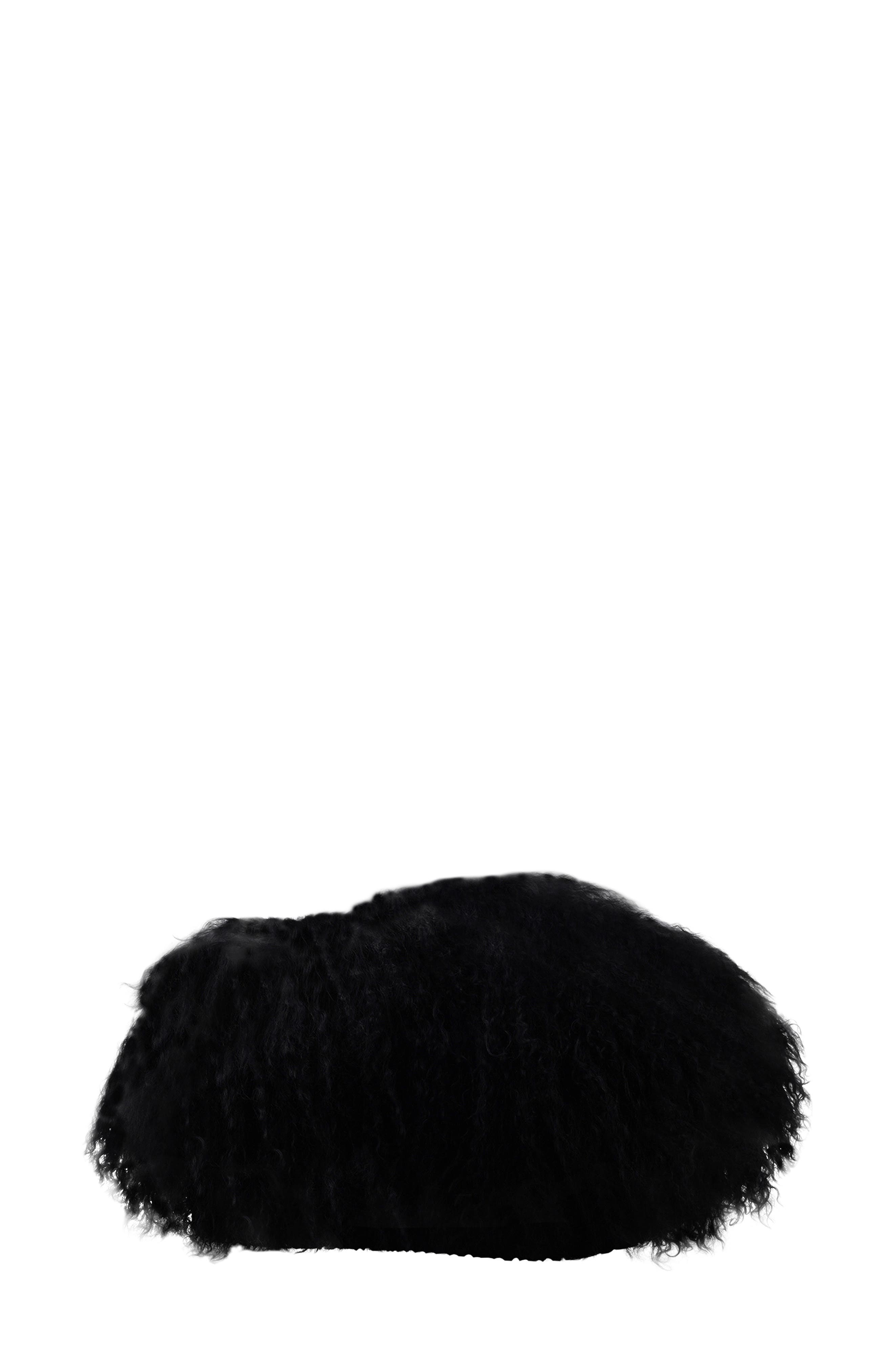 ZIGI Eliza Genuine Shearling Bootie, Alternate, color, Black