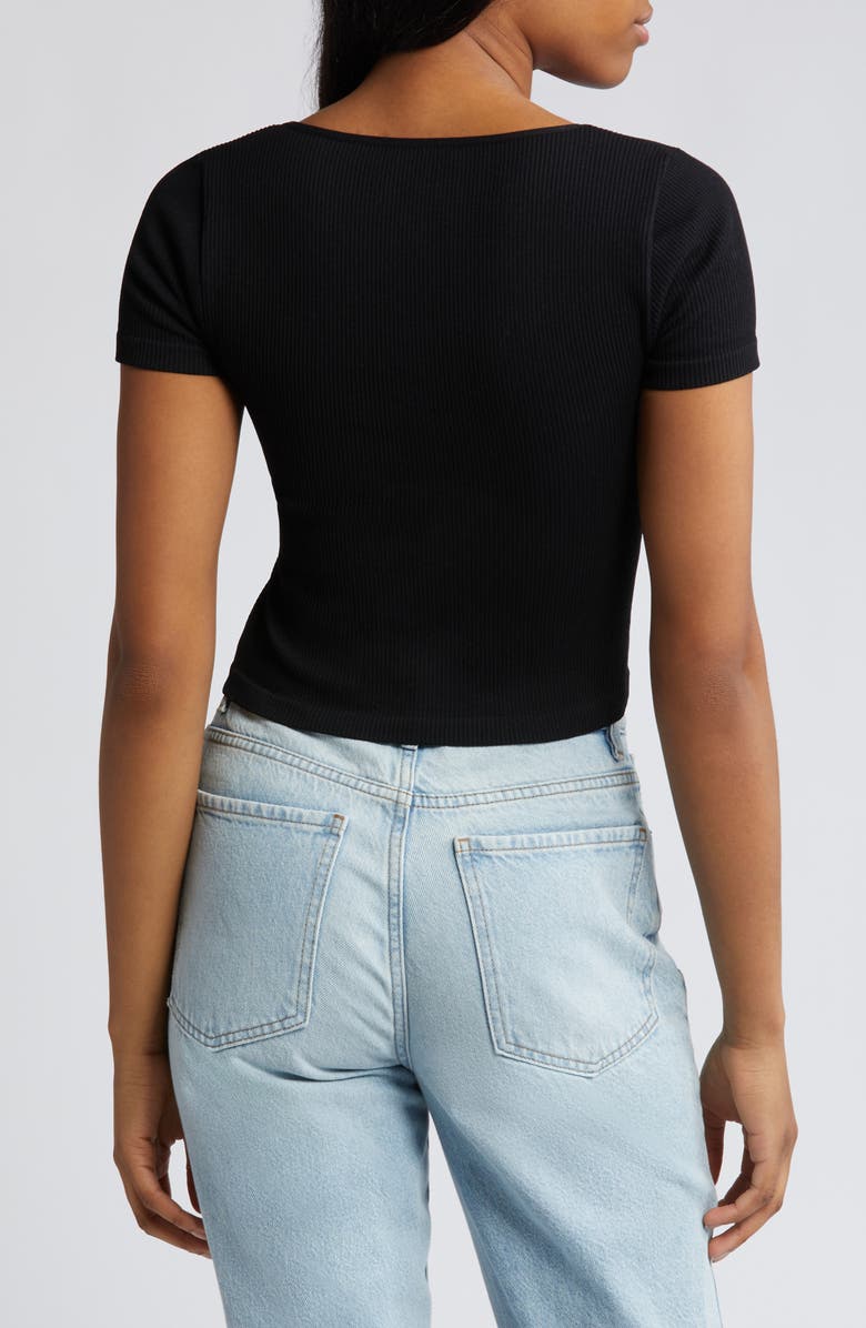 BP. Seamless Square Neck Rib Crop Top, Alternate, color, 