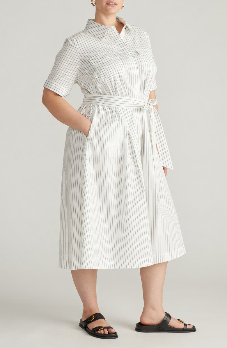 Universal Standard City Poplin Maxi Shirtdress, Main, color, 
