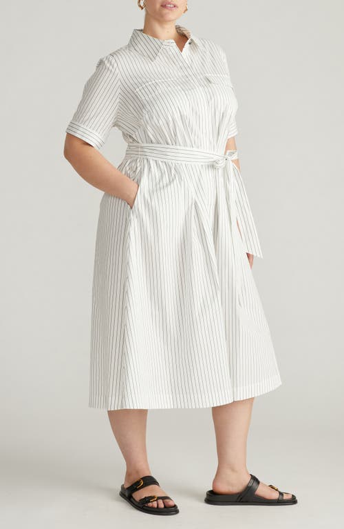 Universal Standard City Poplin Maxi Shirtdress In White