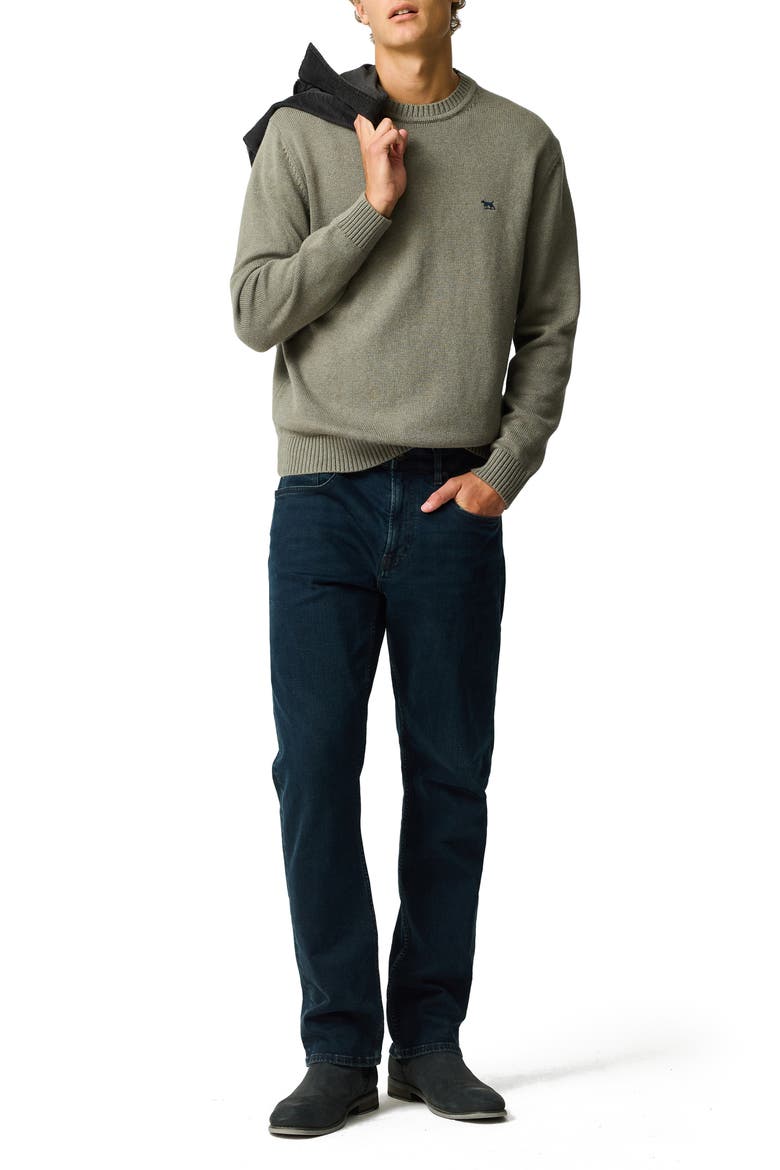 Crewneck Cotton Sweater, Alternate, color, WILLOW