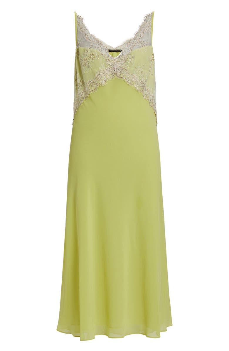 Marina Rinaldi Double Layer Georgette Slipdress, Alternate, color, Yellow