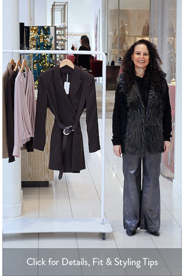 Loida Long Sleeve Double Breasted Coat Dress video