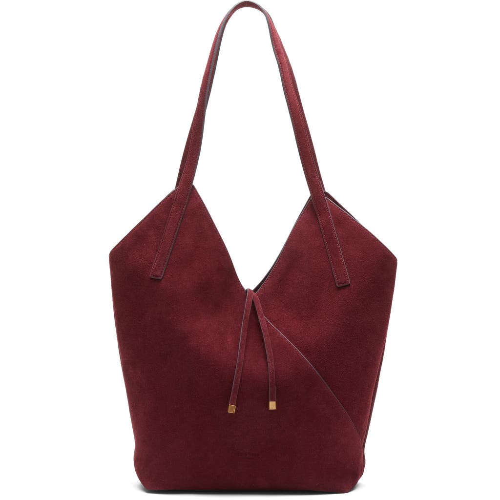 Rag & Bone Alix Suede Tote In Burgundy