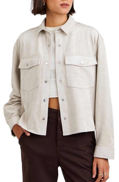 Faux Suede Shacket