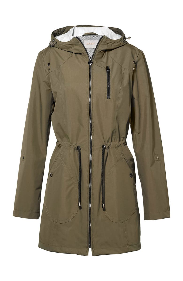 Laundry by Shelli Segal Packable Water Repellent Anorak, Alternate, color, 