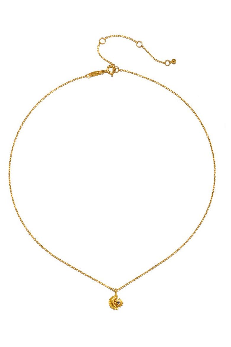 Guiding Star Celestial White Topaz Necklace, Alternate, color, Gold