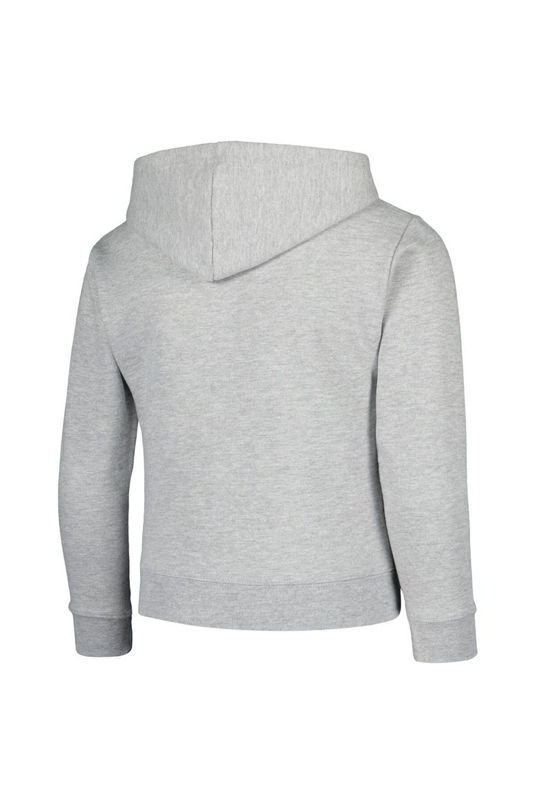 Youth League Collegiate Wear Heather Gray Indiana Hoosiers Full-Zip Hoodie, Alternate, color, Heather Gray