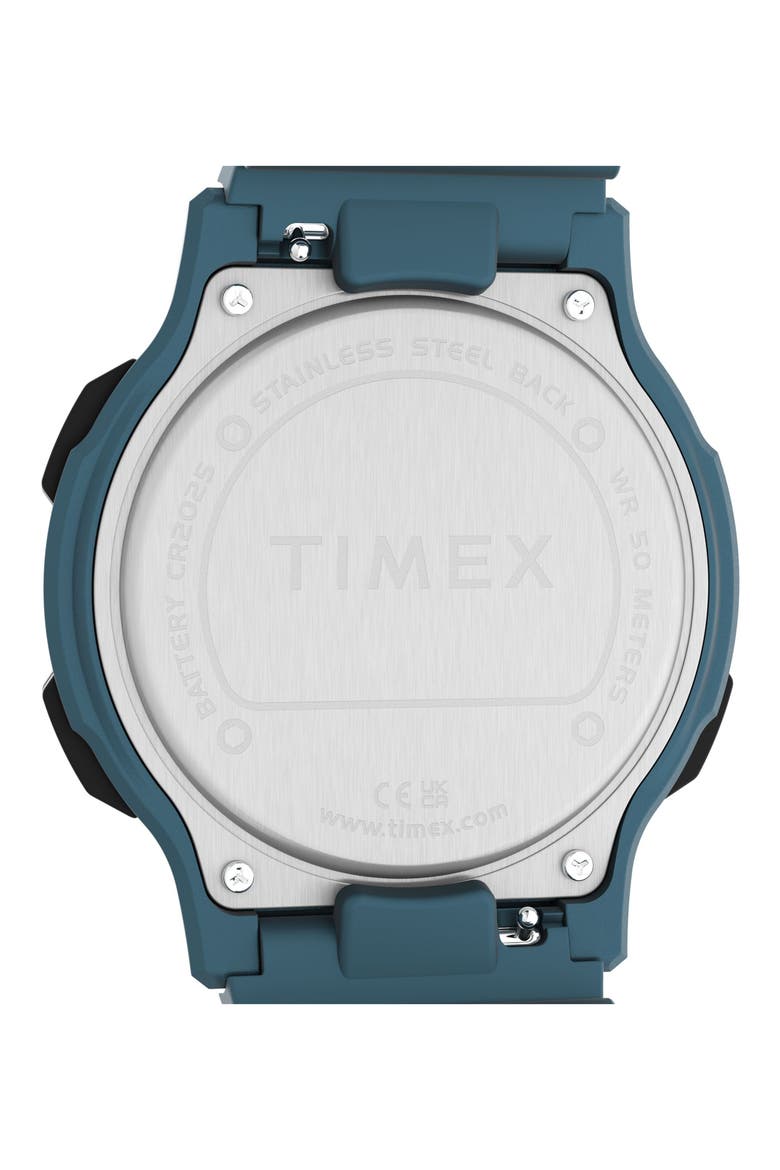 Retroware Digital Resin Strap Watch, 46mm, Alternate, color, BLUE