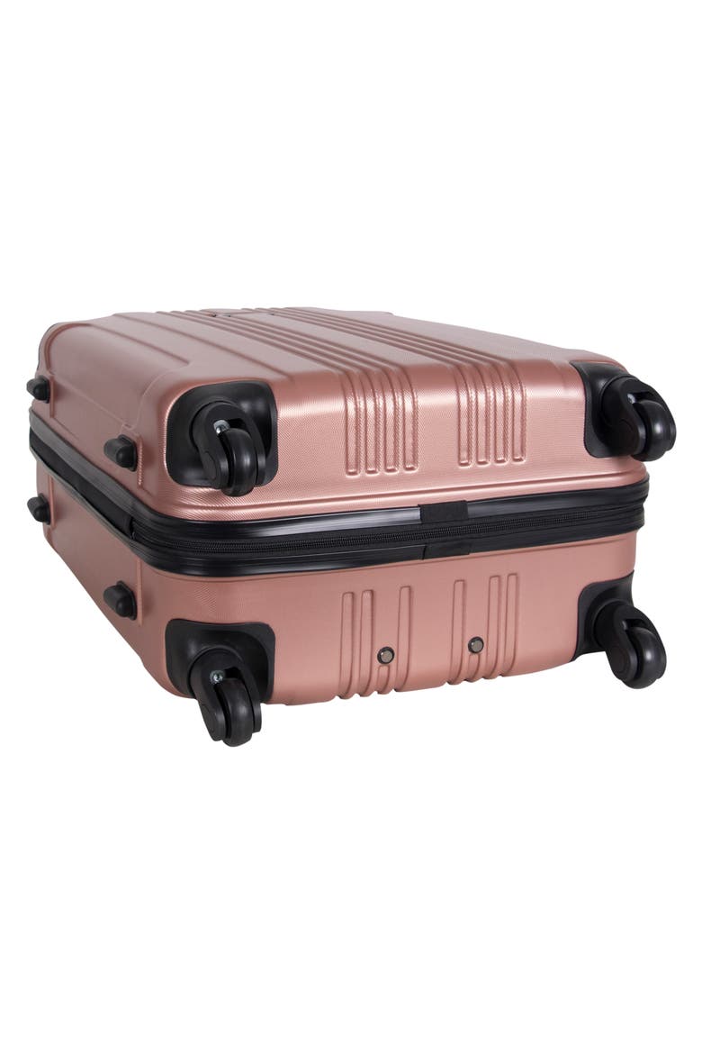 Out of Bounds Hardside Suitcase, Alternate, color, ROSE GOLD